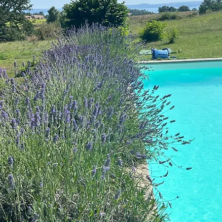 Indipendente Con Giardino E Terrazza Panoramica Privati, In Casale Con Piscina Sovrastante Il Di Bolsena Apartment